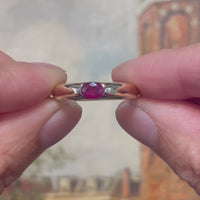 Ruby ring in 14 carat gold