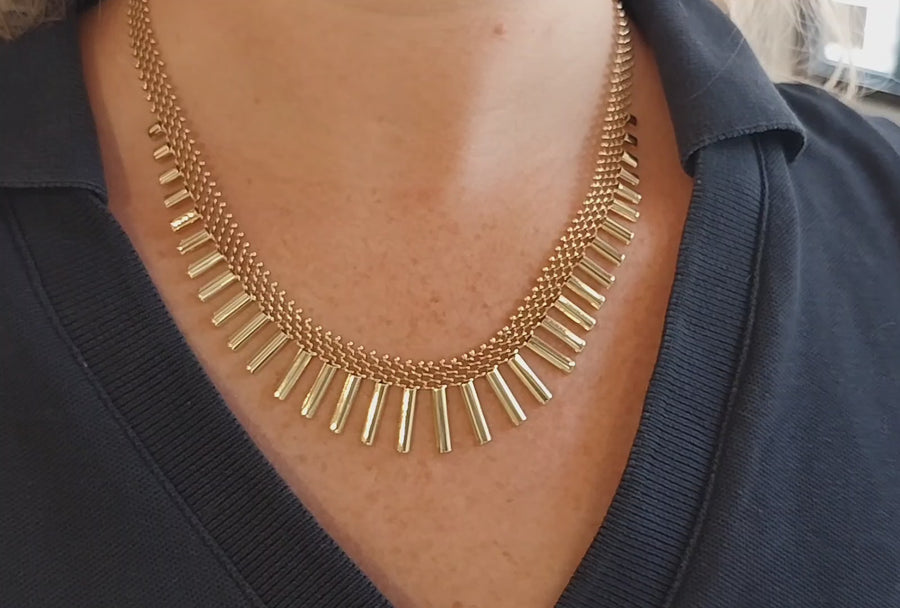 Vintage 14 carat gold collier