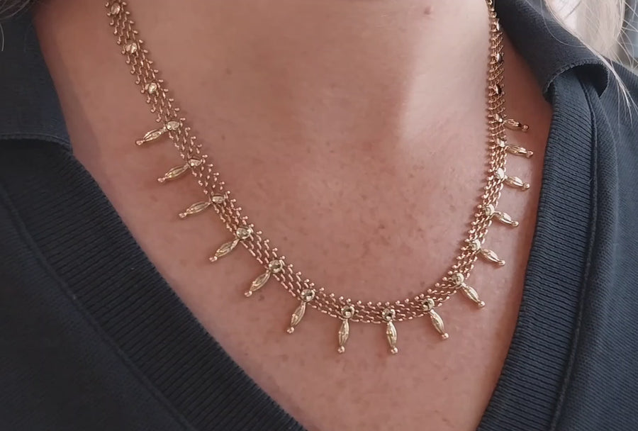 Vintage 14 carat gold collier