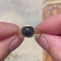 18 carat gold Marco Bicego ring with garnet