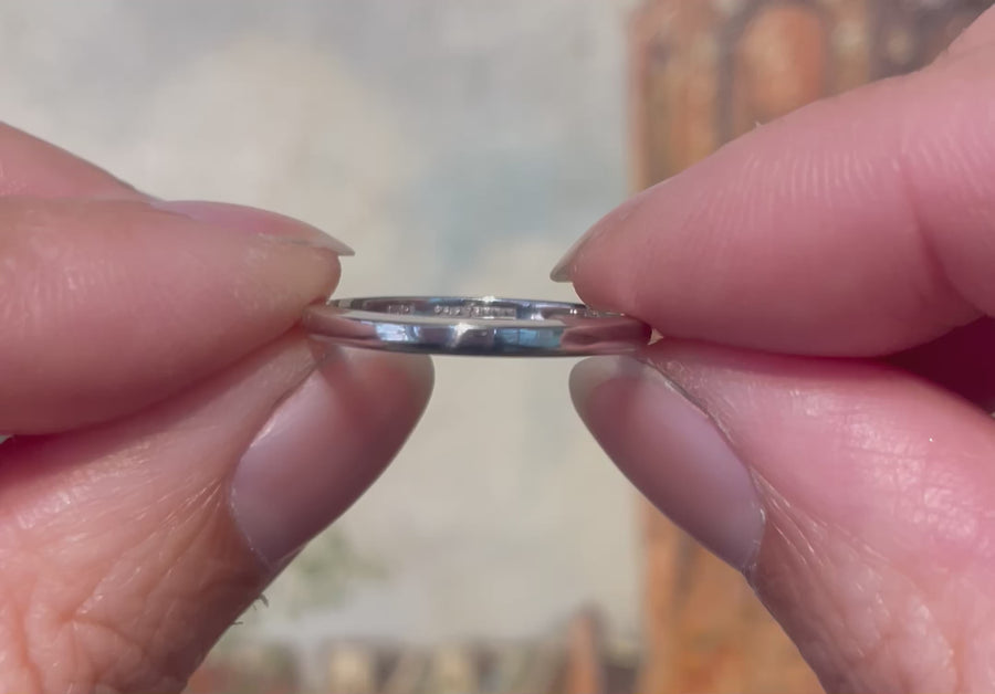 Vintage platinum band