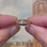 Edwardian rose cut diamond ring from 1918