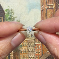 14 karaat gouden diamanten solitair ring