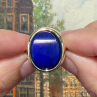 Lapis lazuli ring van 14 karaat goud