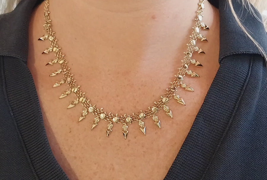 Vintage 14 carat gold collier