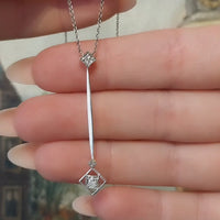 Edwardian pendant with old cut diamonds