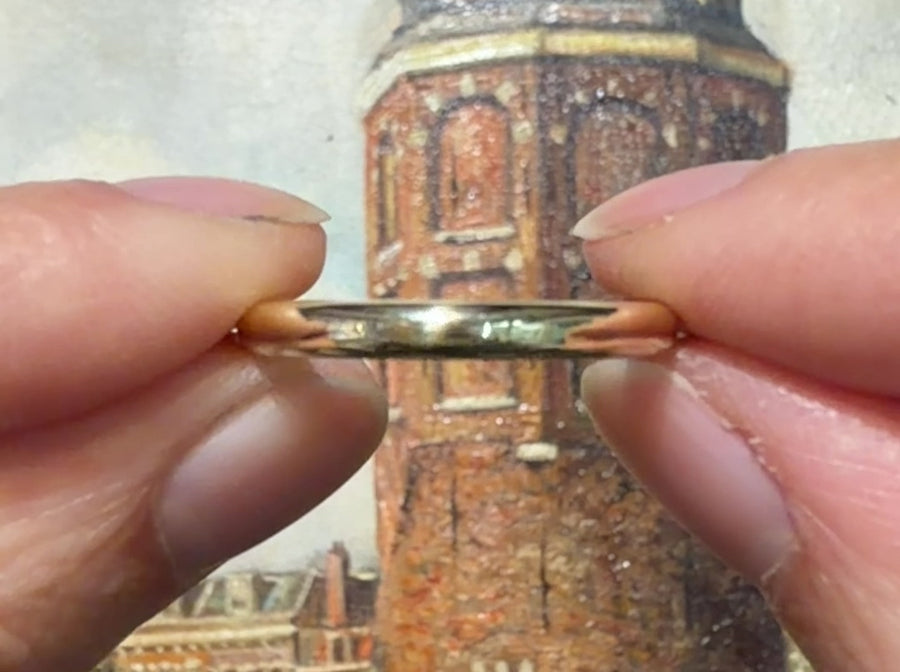 14 karaat gouden trouwring