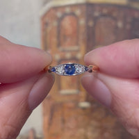 Edwardian sapphire and diamond ring