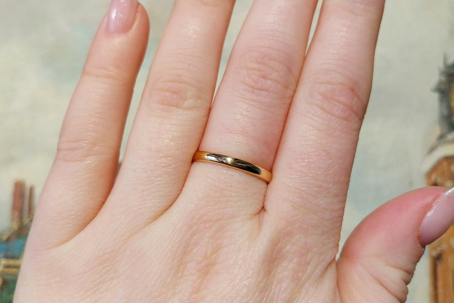 22 carat wedding band from 1957-wedding rings-The Antique Ring Shop