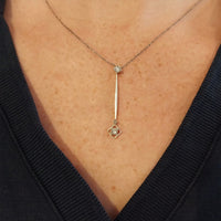 Edwardian pendant with old cut diamonds-Pendants-The Antique Ring Shop