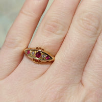 Ruby and diamond ring from 1918-Antique rings-The Antique Ring Shop