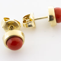 Vintage 14 carat golden struds-Earrings-The Antique Ring Shop