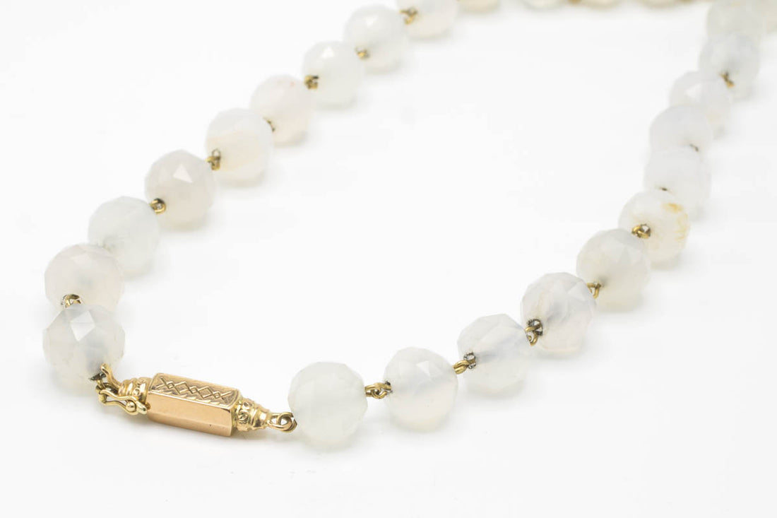 Moonstone necklace vintage-Pendants-The Antique Ring Shop, Amsterdam