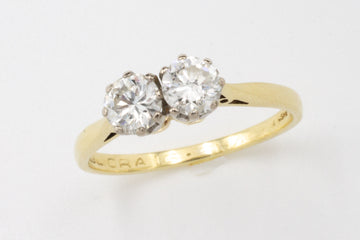 Twin set diamond ring-The Antique Ring Shop
