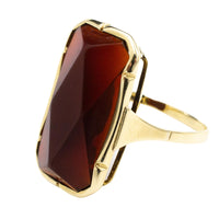 Vintage Dutch 14 carat gold ring with carnelian stone-Vintage & retro rings-The Antique Ring Shop