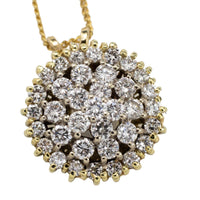 Brilliant cut diamond pendant in 18 carat gold-Pendants-The Antique Ring Shop