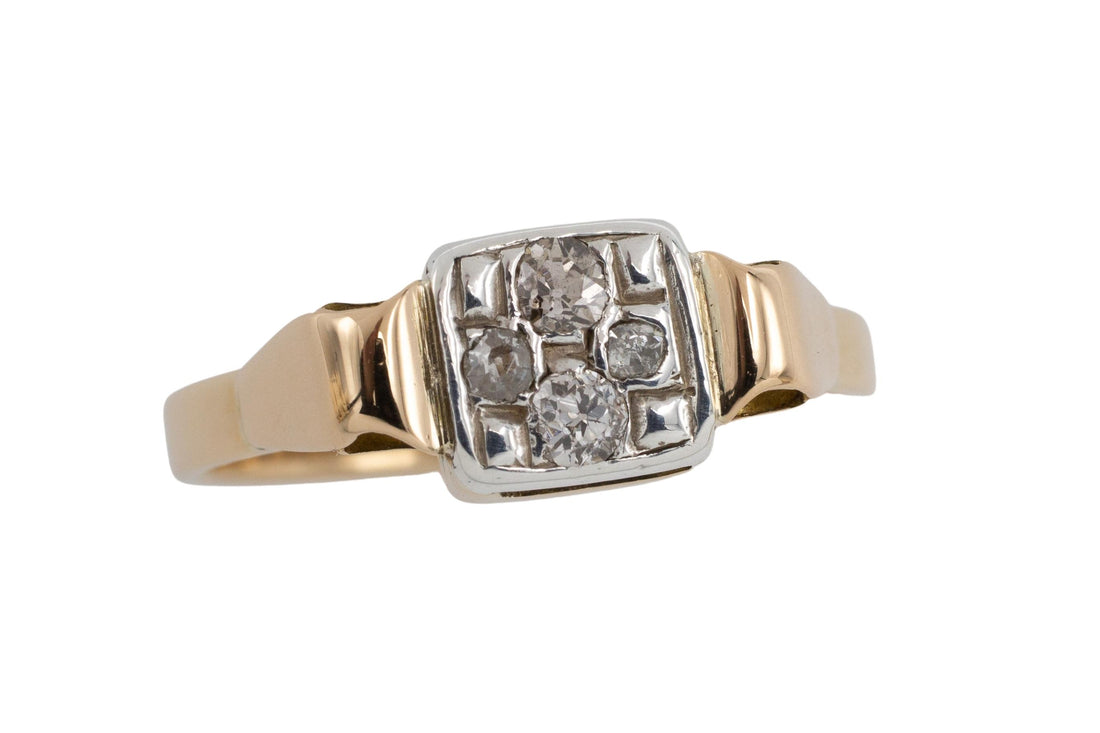 Art Deco old cut diamond ring-Antique rings-The Antique Ring Shop