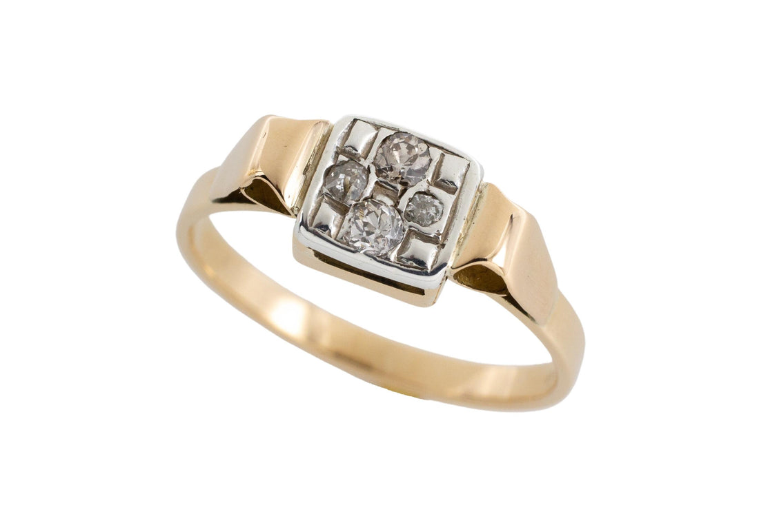 Art Deco old cut diamond ring-Antique rings-The Antique Ring Shop