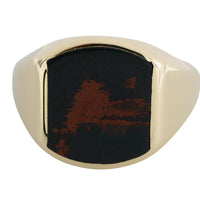 Signet ring with a unique jasper stone-Vintage & retro rings-The Antique Ring Shop