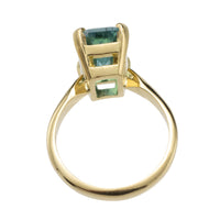 Tri color tourmaline ring in 18 carat gold-vintage rings-The Antique Ring Shop